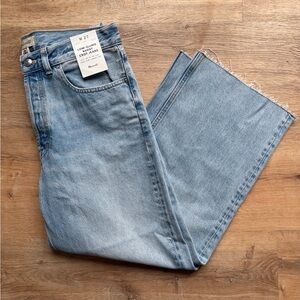 Madewell Low Slung Baggy Crop Jeans size 27